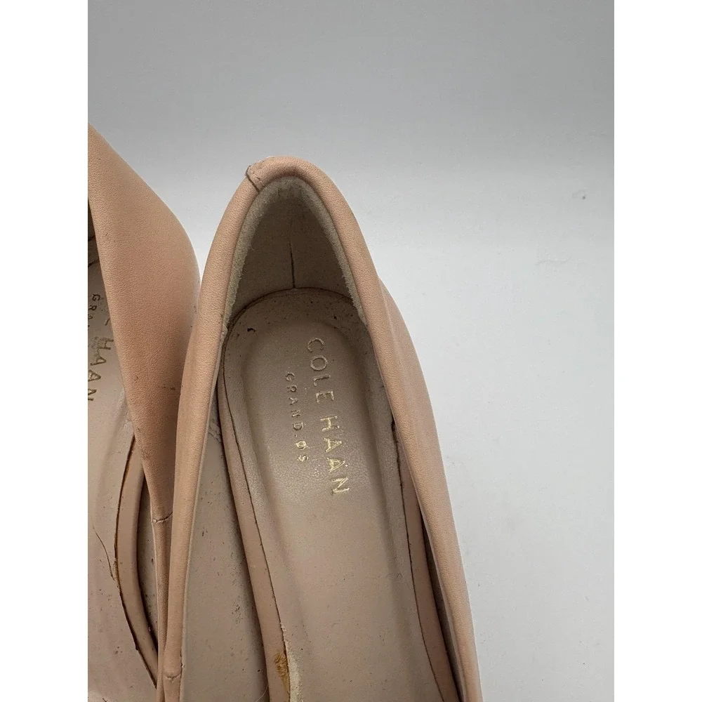 Cole Haan Shoes Womens Size 6 Beige Leather Pointed Toe‎ Dress Pumps Grand.OS